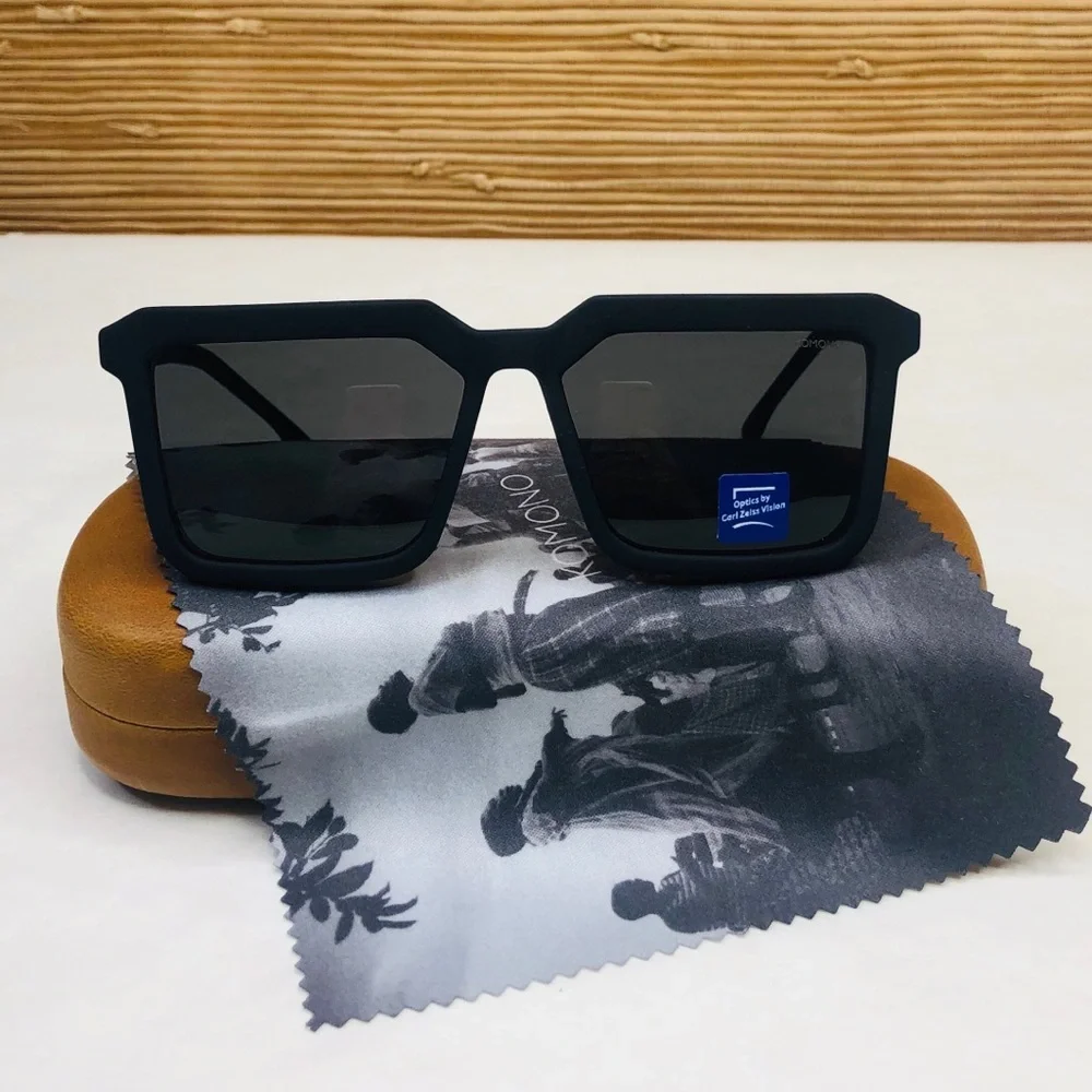 KOMONO Sunglasses Benicio Black Rubber NEW UV400